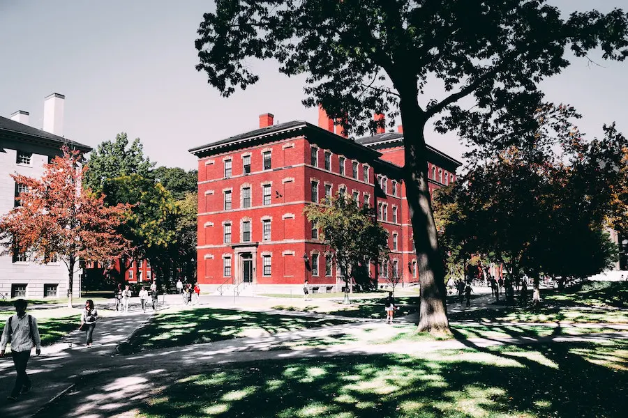 red brick exterior of a college campus