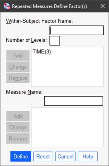 Setting up anova in SPSS